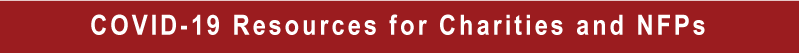 COVID-19 Resources for Charities and NFPs